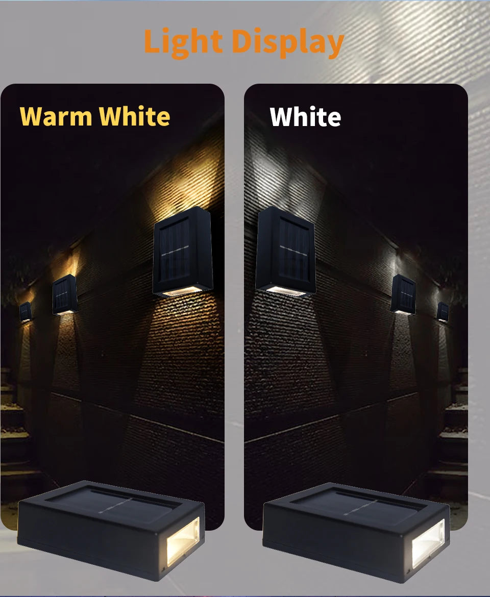 Modern Solar Up and Down Wall Lights