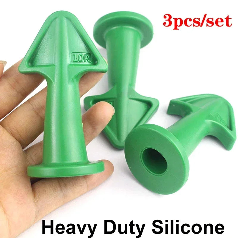 3-Piece Silicone Caulking Nozzle & Scraper Kit