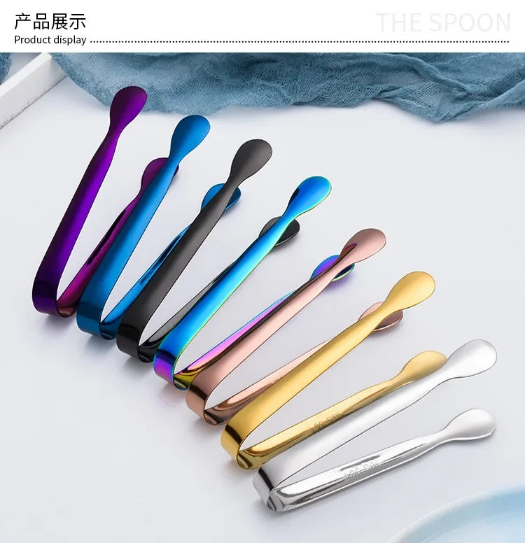 Premium Mini Stainless Steel Serving Tongs