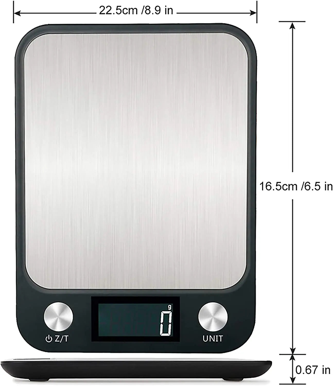 15kg Digital Kitchen Scale & Food Balance (Stainless Steel)