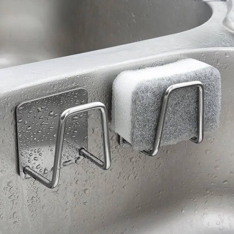 Premium Stainless Steel Sink Sponge Holder Rack