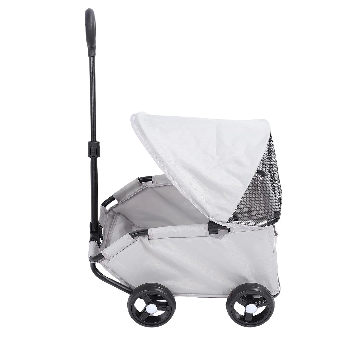 Premium Foldable 4-Wheel Pet Stroller with Canopy