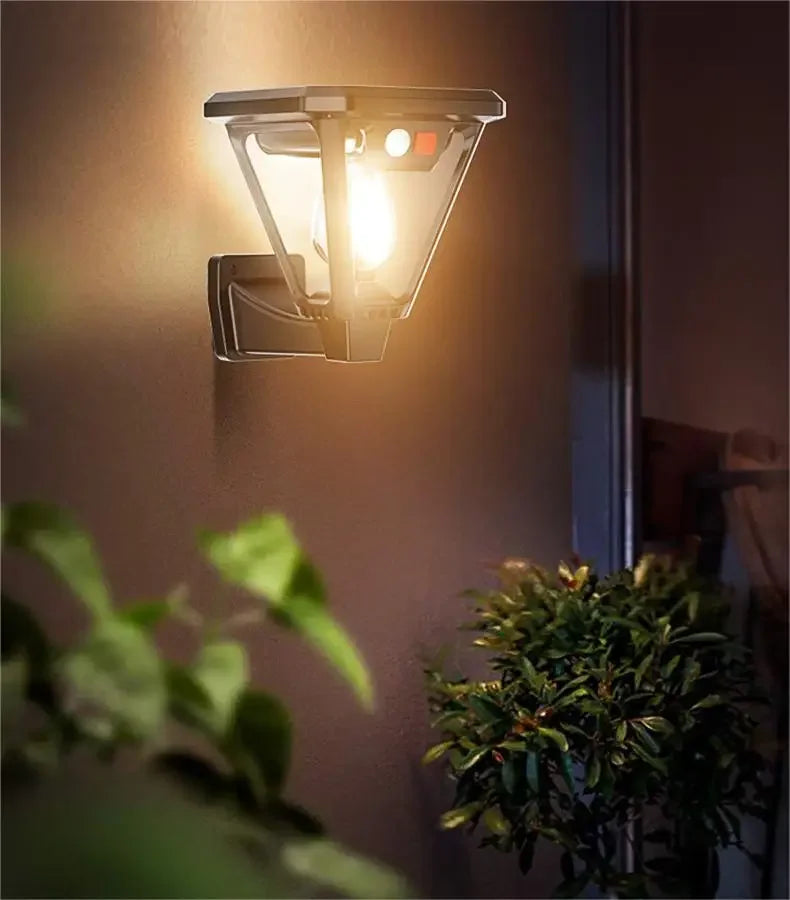 2-in-1 Solar Landscape Lights & Wall Sconce