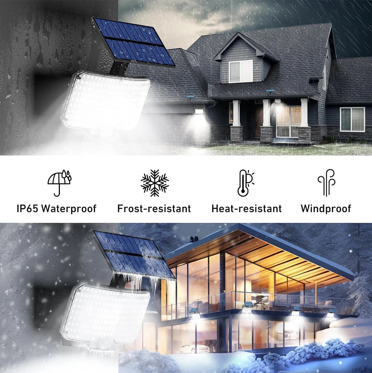234 LED Split Solar Flood Light with Remote