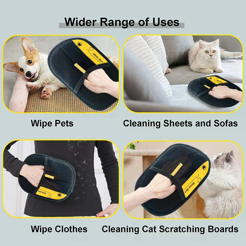 Upgraded Electrostatic Pet Hair Removal & Grooming Glove