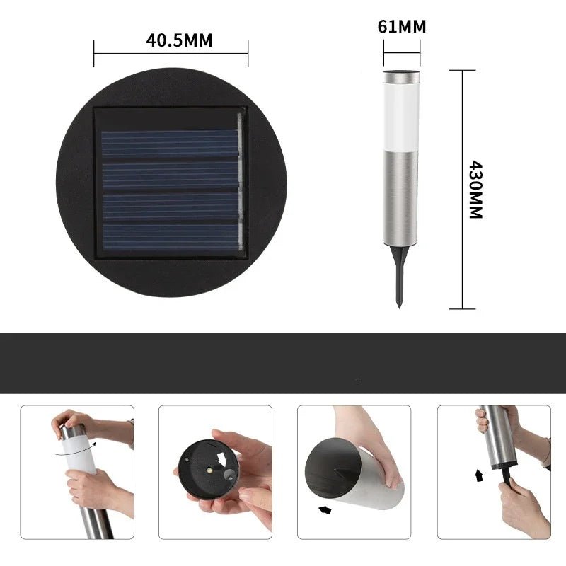 Stainless Steel Solar LED Pathway Lights