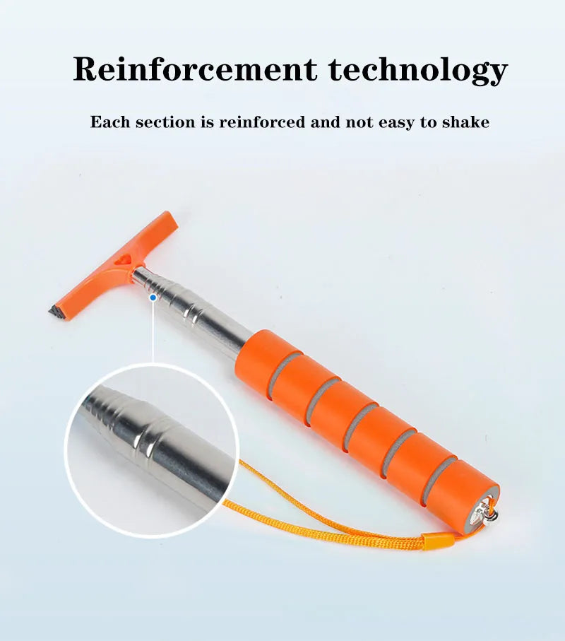 Telescopic Car Rearview Mirror Wiper & Glass Squeegee
