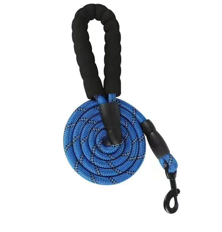 Heavy Duty Reflective Dog Leash for Large Medium Small Dogs -  Nylon Pet Leash with Shock-Absorbent Padded Handle for Pullers - Lead for Golden Retriever, Lab, Pitbull