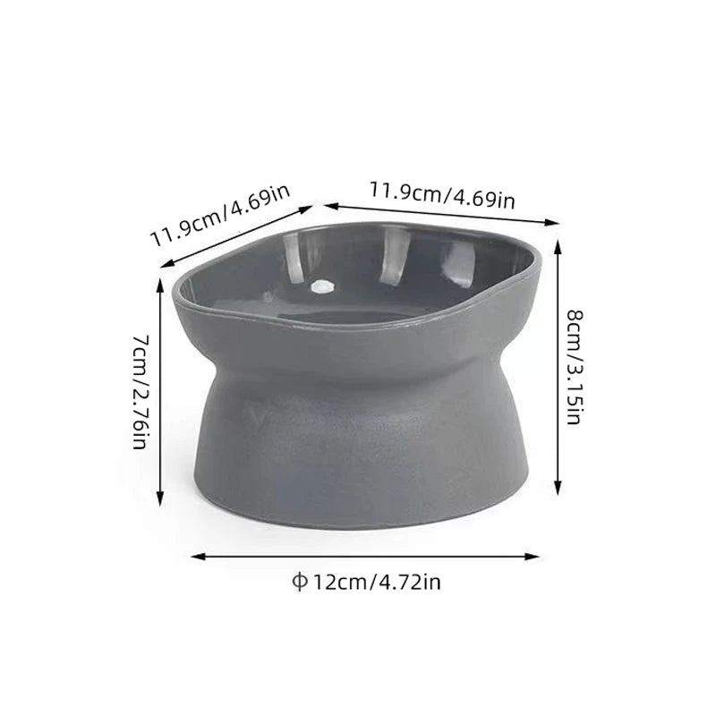 Elevated Anti-Vomiting Reversible Cat Bowl