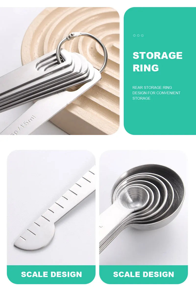Premium Stainless Steel Measuring Spoon Set