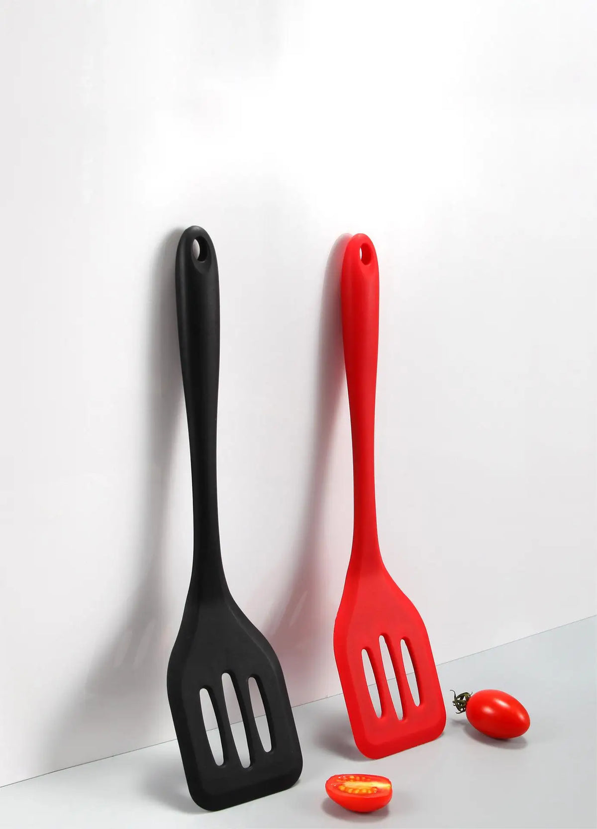 Premium Seamless Silicone Slotted Turner Spatula