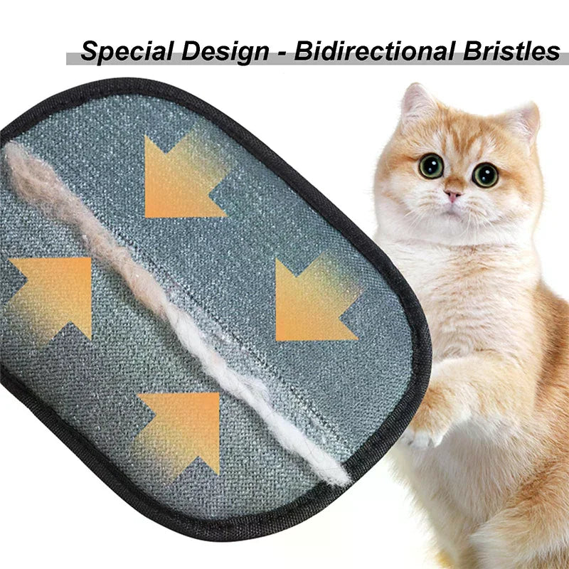 Upgraded Electrostatic Pet Hair Removal & Grooming Glove