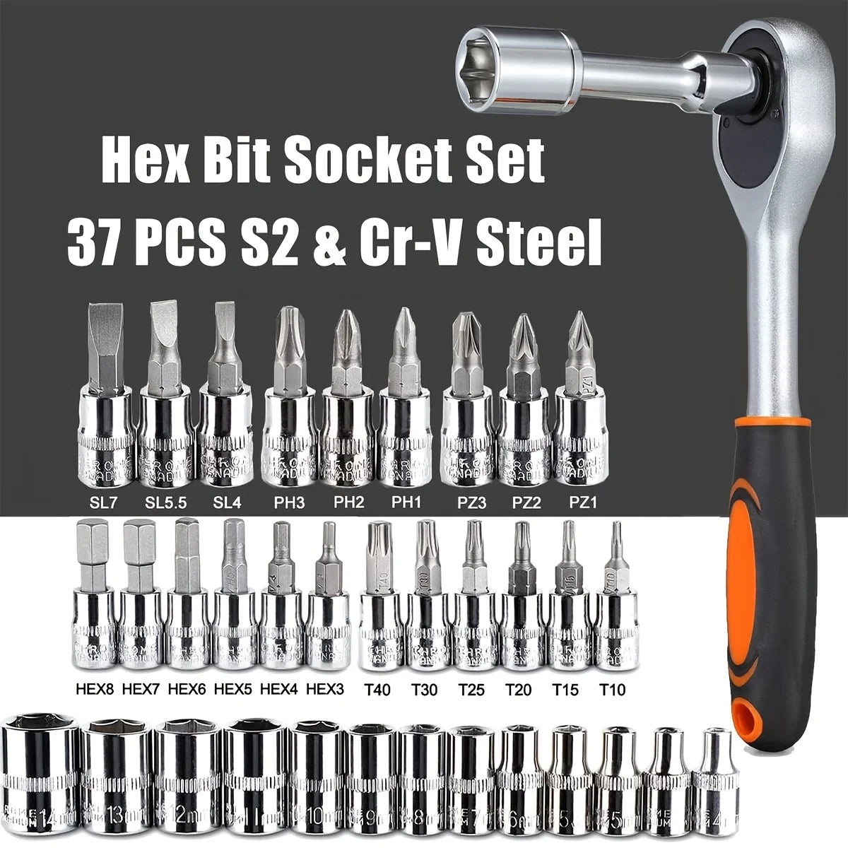 Professional 46-Piece Ratchet Set & Car Repair Kit (Green)