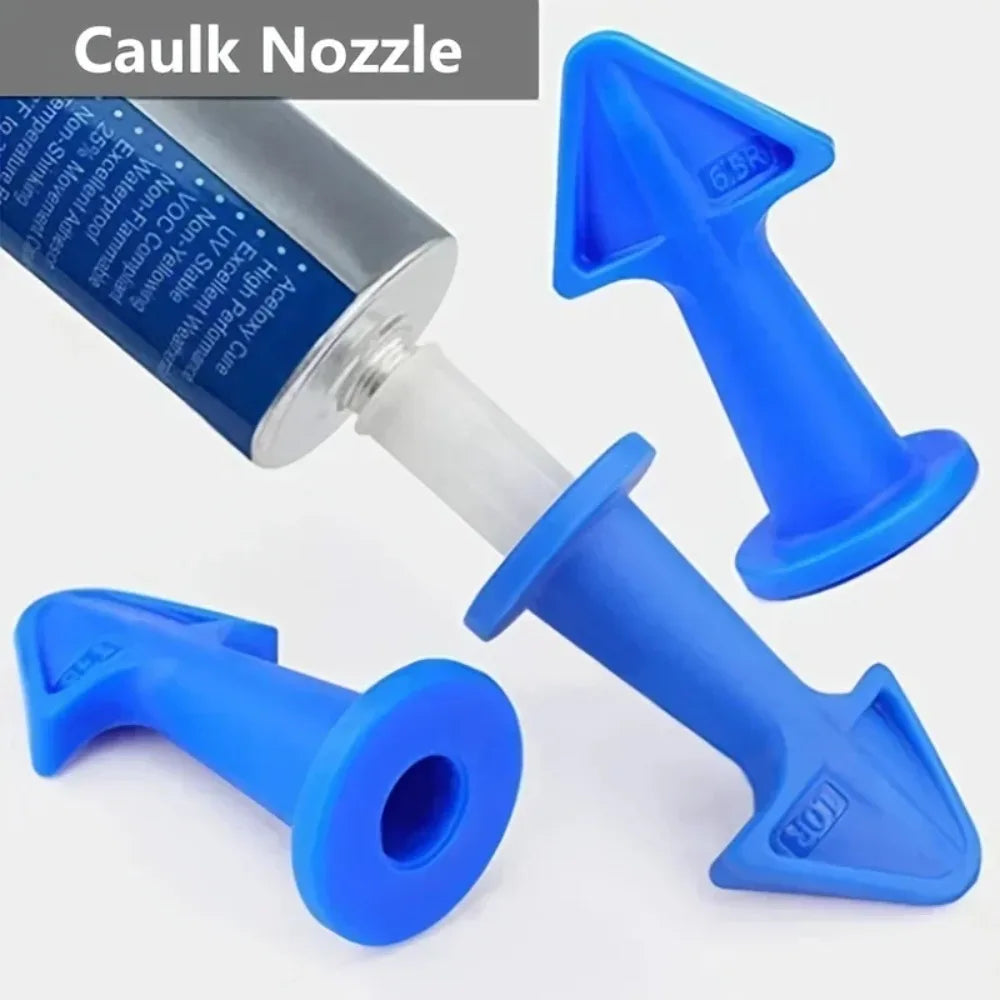 3-Piece Silicone Caulking Nozzle & Scraper Kit