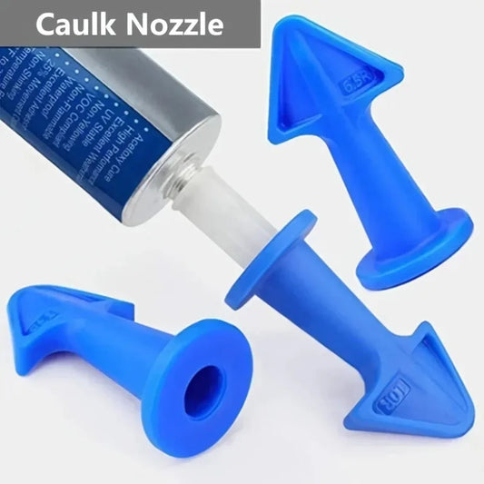 3-Piece Silicone Caulking Nozzle & Scraper Kit