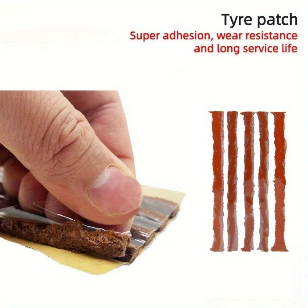 Tire Plug Kit - Heavy Duty Flat Tire Repair Kit for Car, Truck, RV & Motorcycle
