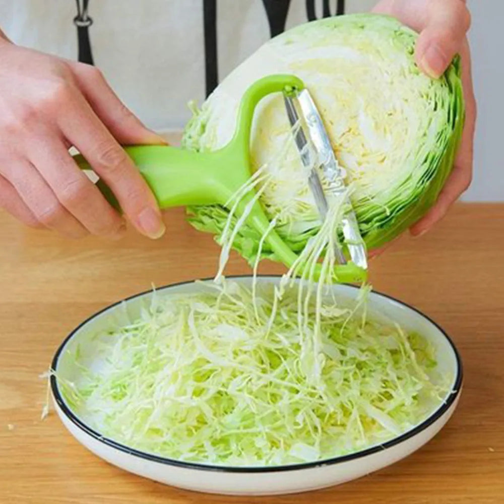 Premium Wide Stainless Steel Cabbage Slicer & Shredder