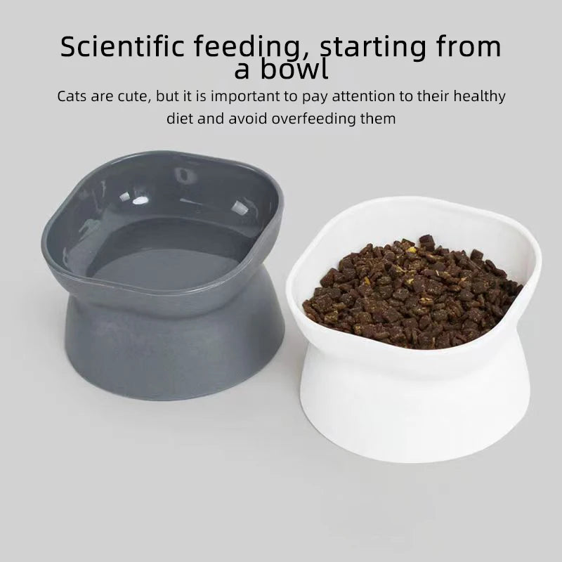Elevated Anti-Vomiting Reversible Cat Bowl