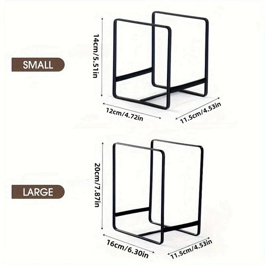 Heavy-Duty Metal Cabinet Plate Organizer Rack