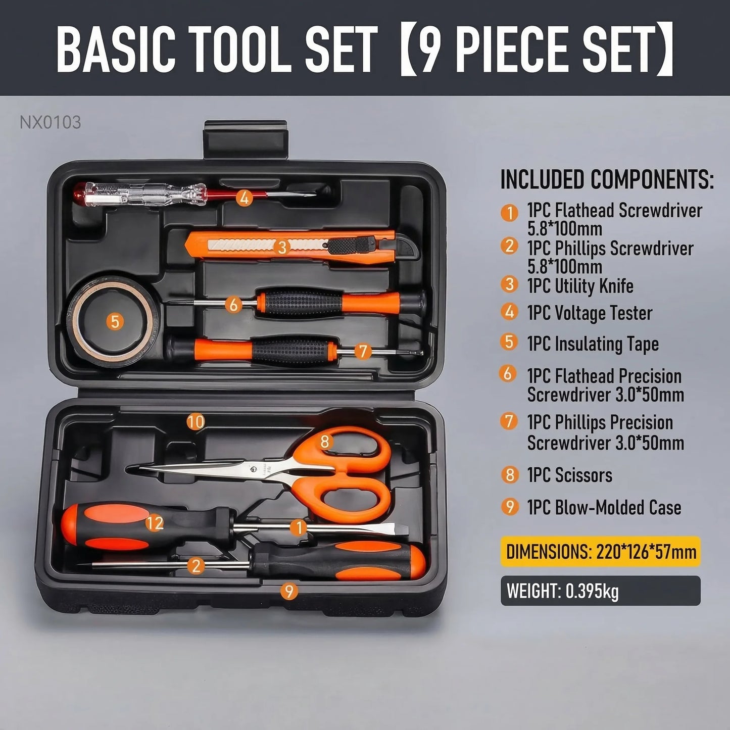 Compact Mini Home Tool Set
