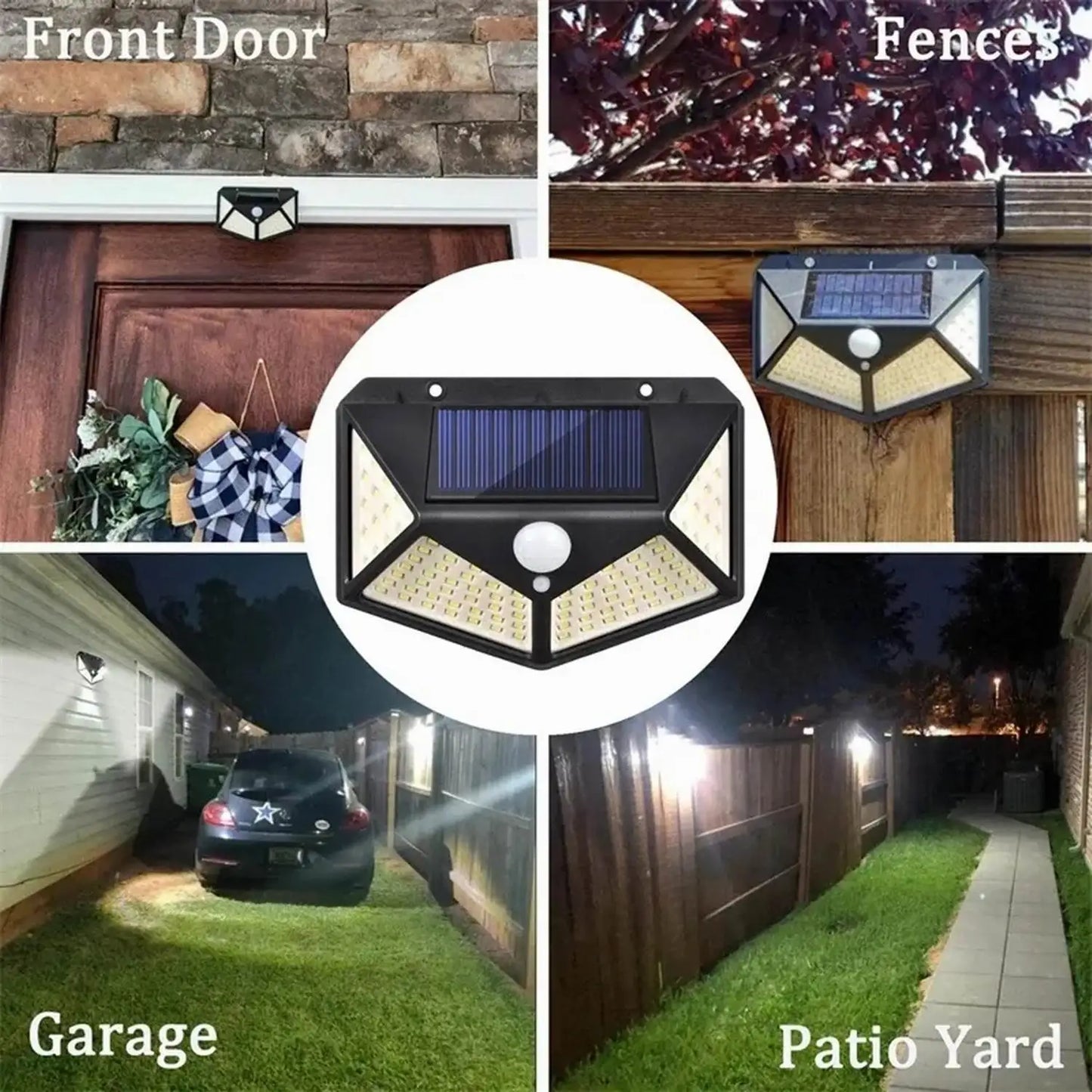 100 LED Solar Motion Sensor Security Light