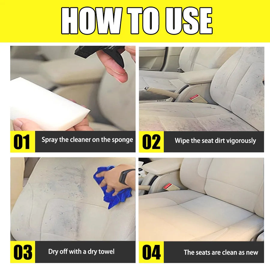 Multipurpose Waterless Car Interior Cleaner Spray