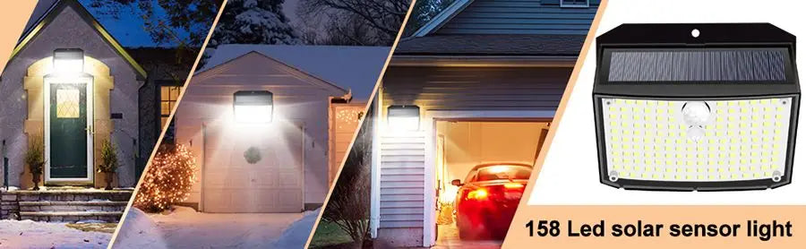 Wireless Solar Motion Sensor Security Lights