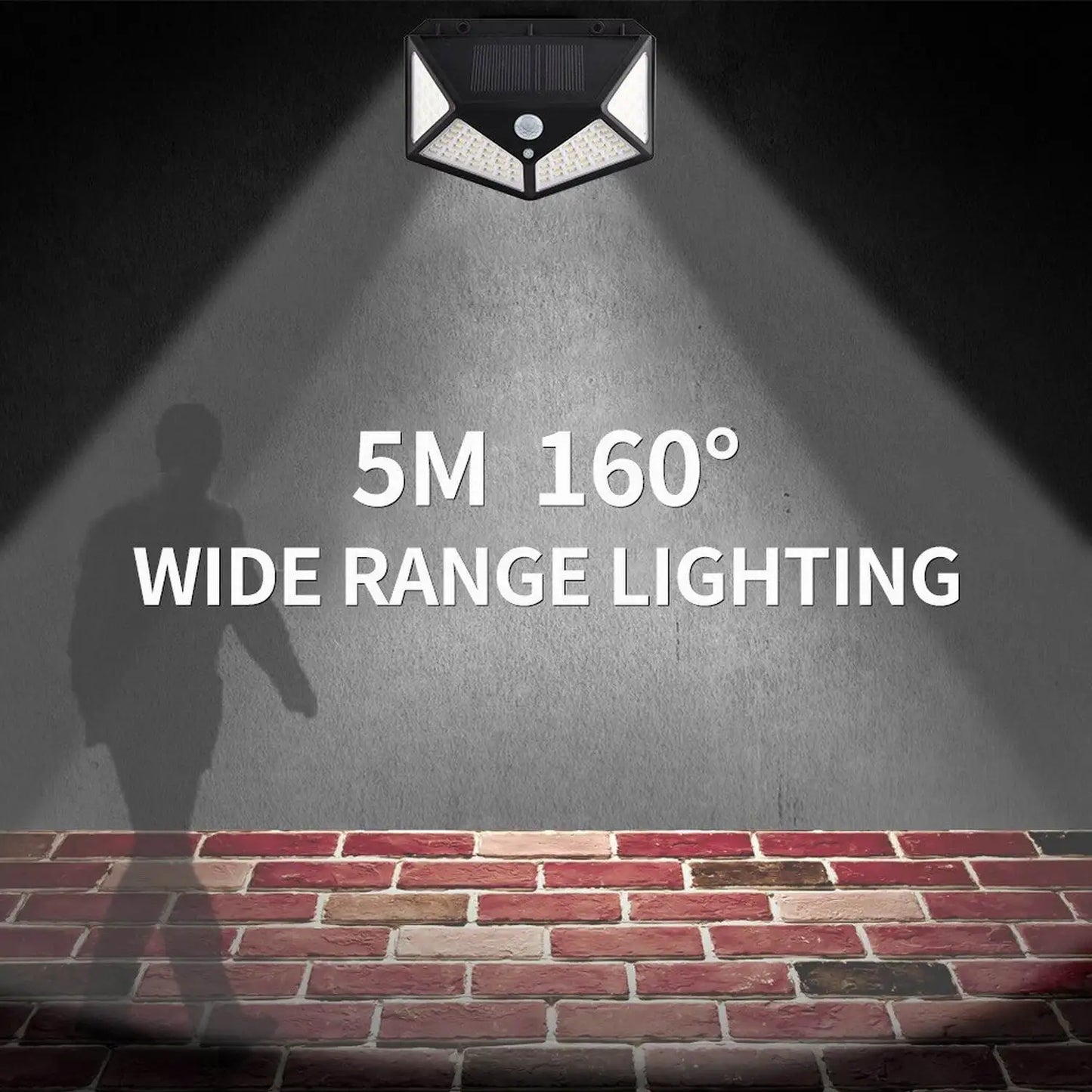 100 LED Solar Motion Sensor Security Light