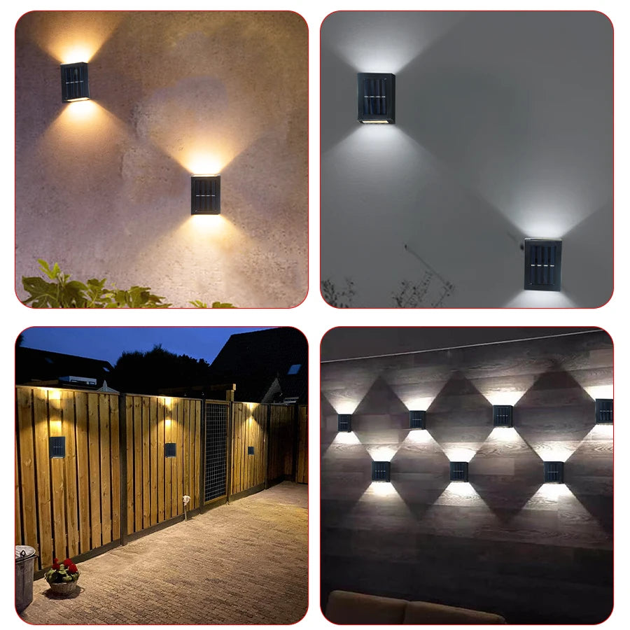 Modern Solar Up and Down Wall Lights