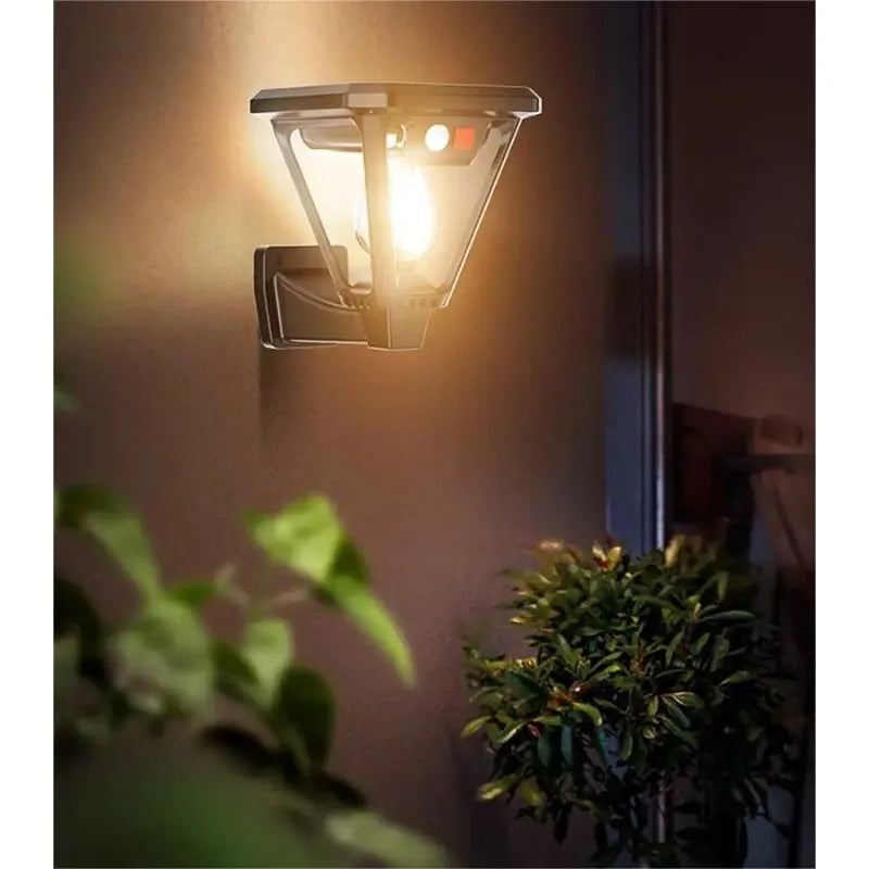 2-in-1 Solar Landscape Lights & Wall Sconce