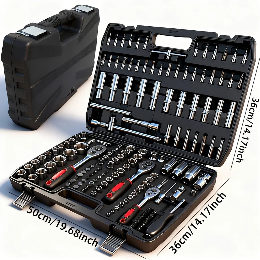 46-Piece Auto & Home Repair Tool Kit with Case