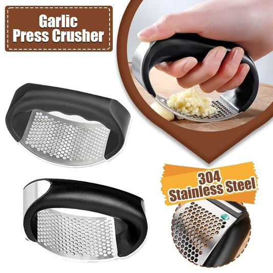 Premium Stainless Steel Rocking Garlic Press & Mincer