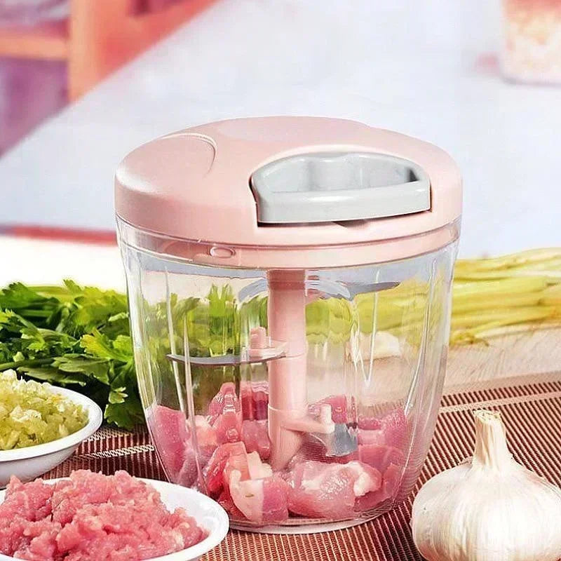 Premium Manual Pull-String Food Chopper & Dicer