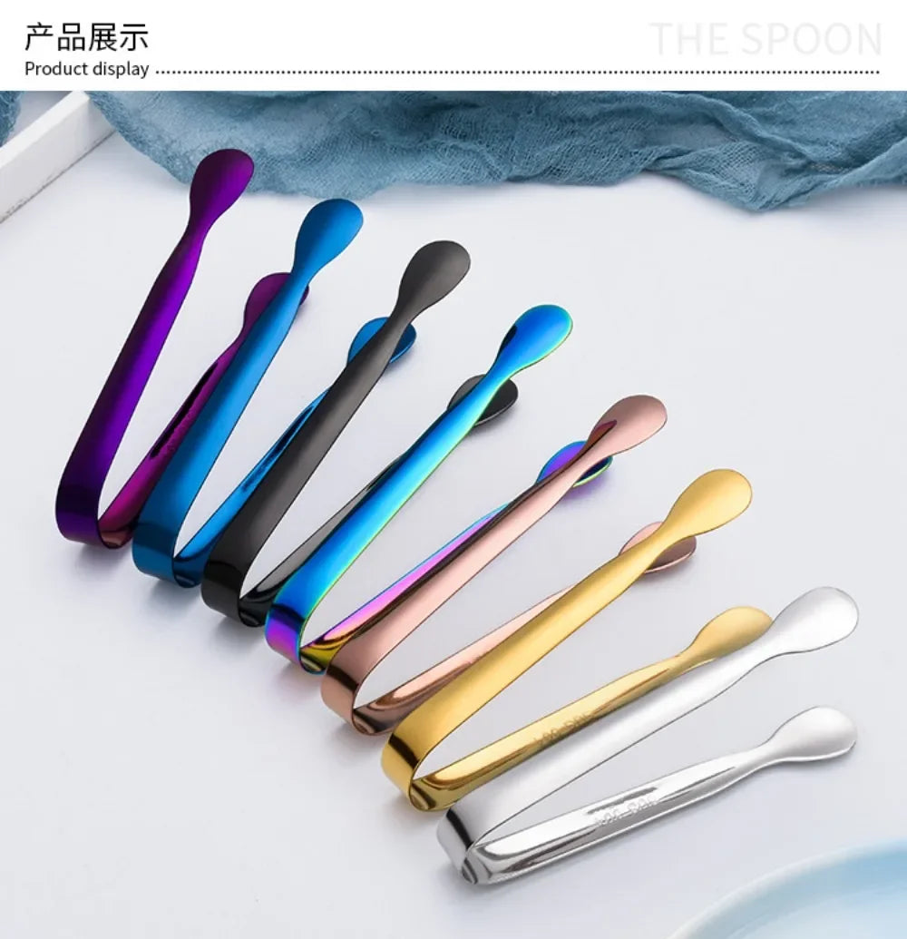 Premium Mini Stainless Steel Serving Tongs