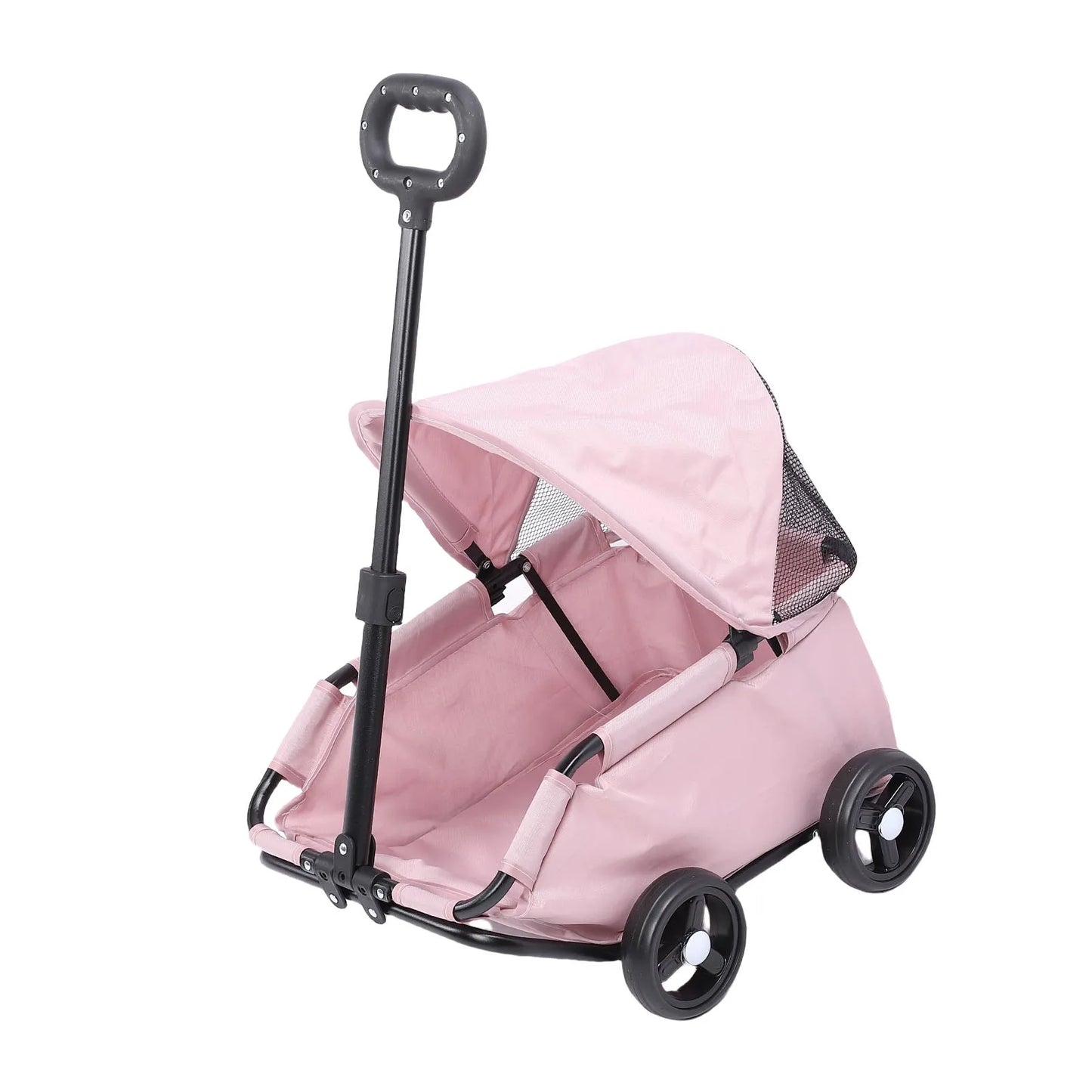 Premium Foldable 4-Wheel Pet Stroller with Canopy