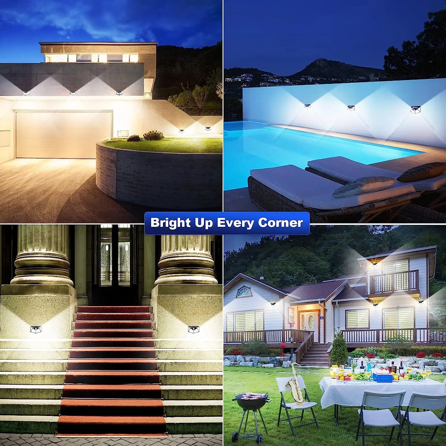 100 LED Solar Motion Sensor Security Light