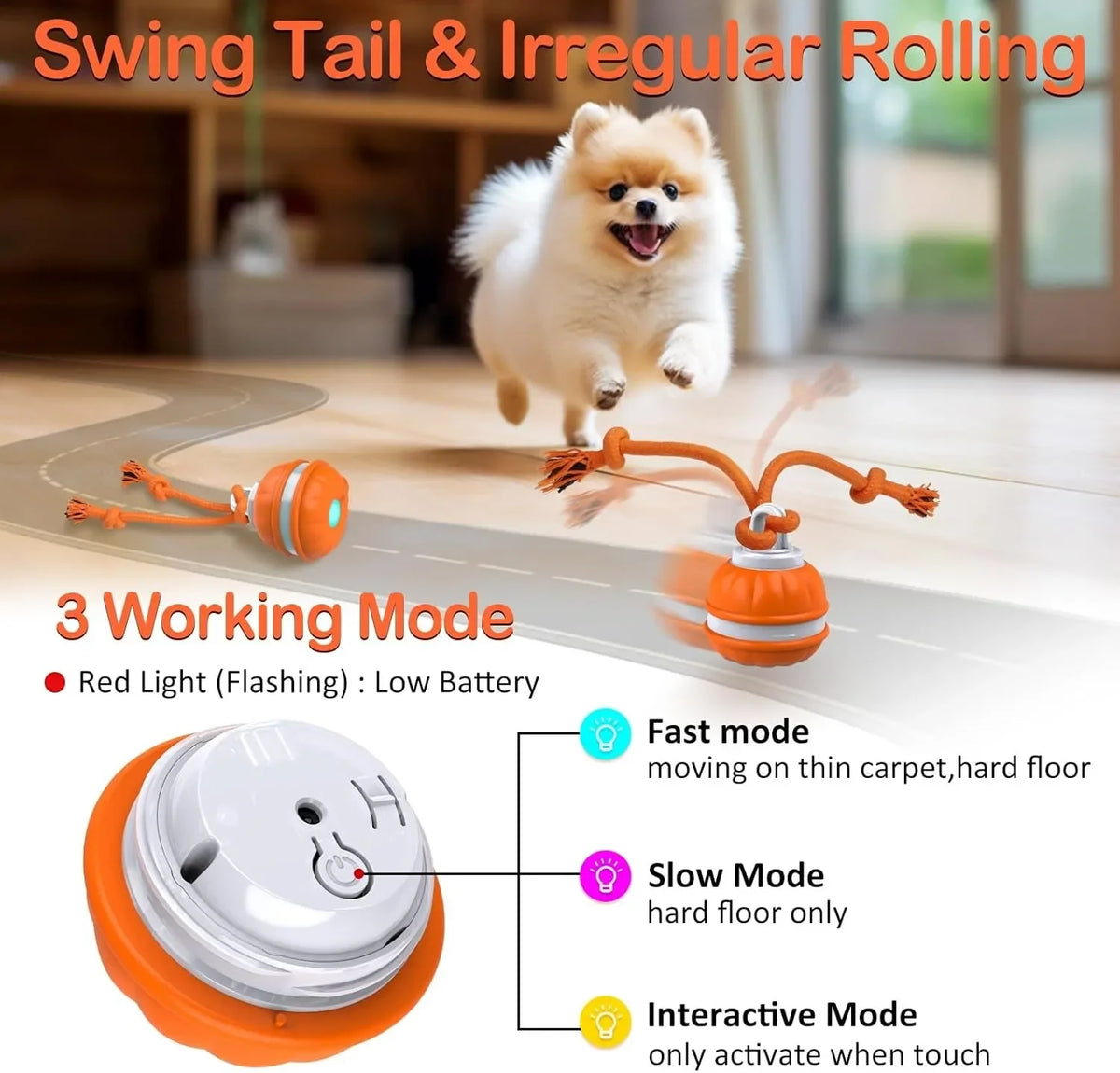 Premium Motion Activated Interactive Dog Ball