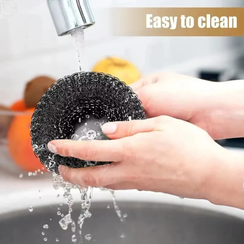 Heavy-Duty Stainless Steel Pot Brush with Handle