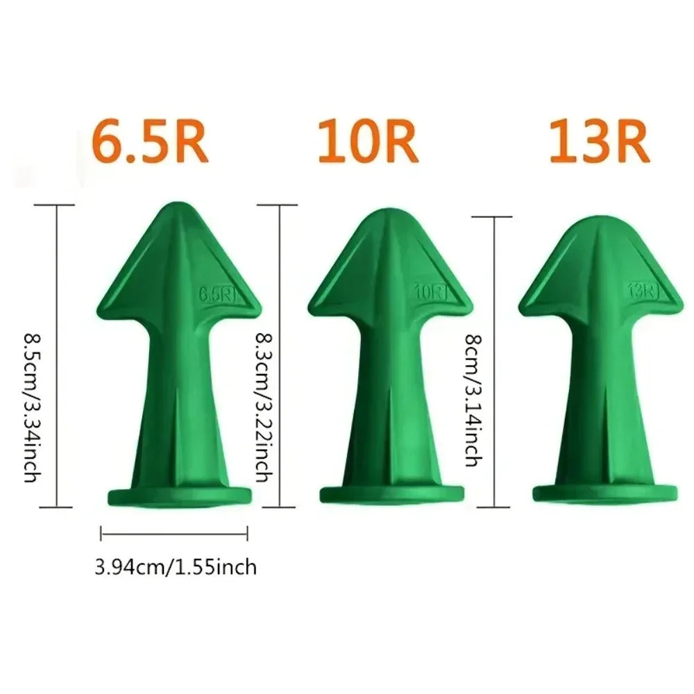 3-Piece Silicone Caulking Nozzle & Scraper Kit