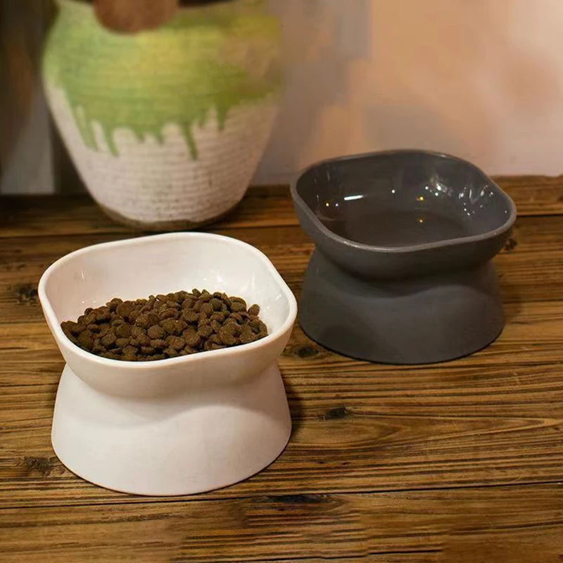 Elevated Anti-Vomiting Reversible Cat Bowl